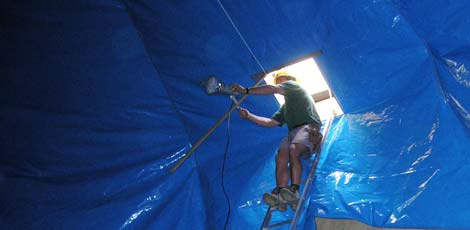 Fixing roof liner - Te Kauwhata, 1500m&sup3;