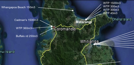 Click on The Coromandel link below to view the full sized map