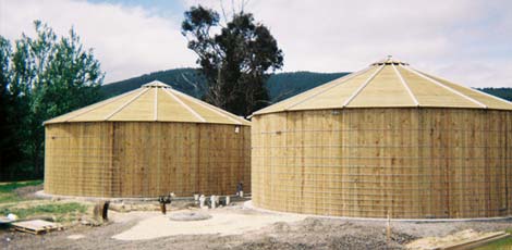 Water storage tanks at Milton Prison